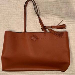 Tory Burch Carmel Leather Shoulder Bag / Tote